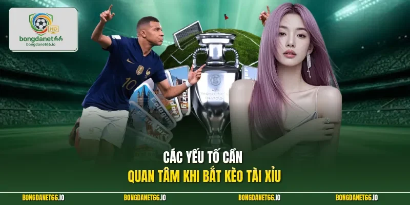 Các yếu tố cần quan tâm khi bắt kèo Tài Xỉu