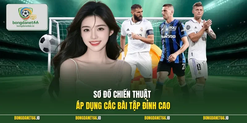 Sơ đồ chiến thuật áp dụng các bài tập đỉnh cao