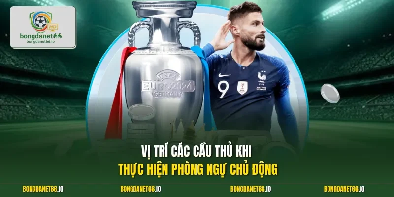 Vị trí các cầu thủ khi thực hiện phòng ngự chủ động